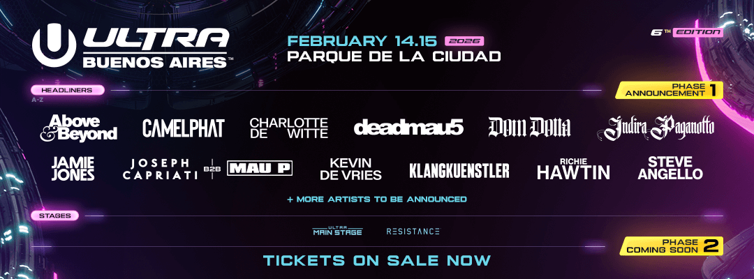 Ultra Buenos Aires 2026 Phase 1 lineup