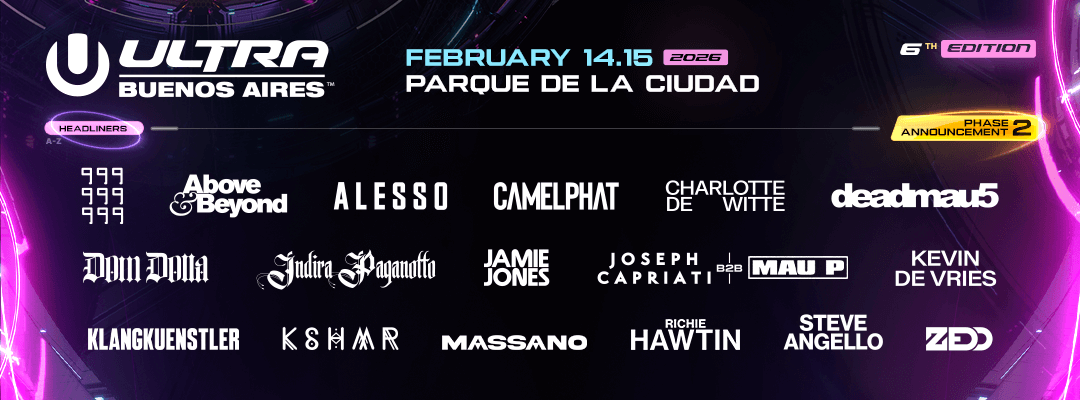 Ultra Buenos Aires 2026 Phase 2 lineup