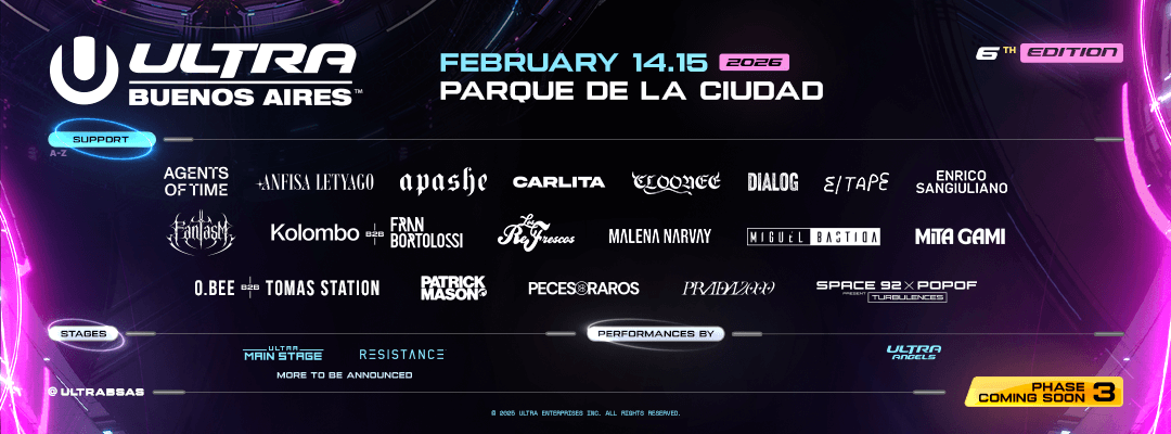 Ultra Buenos Aires 2026 Phase 2 lineup