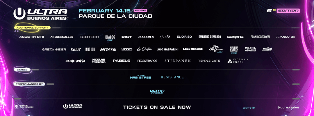 Ultra Buenos Aires 2026 Phase 2 lineup